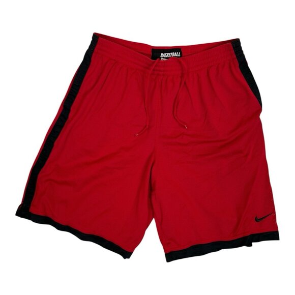 Vintage Nike Basketball Athletic Mesh Hoop Shorts Size 2XL Red Y2K Baggy - Picture 1 of 4